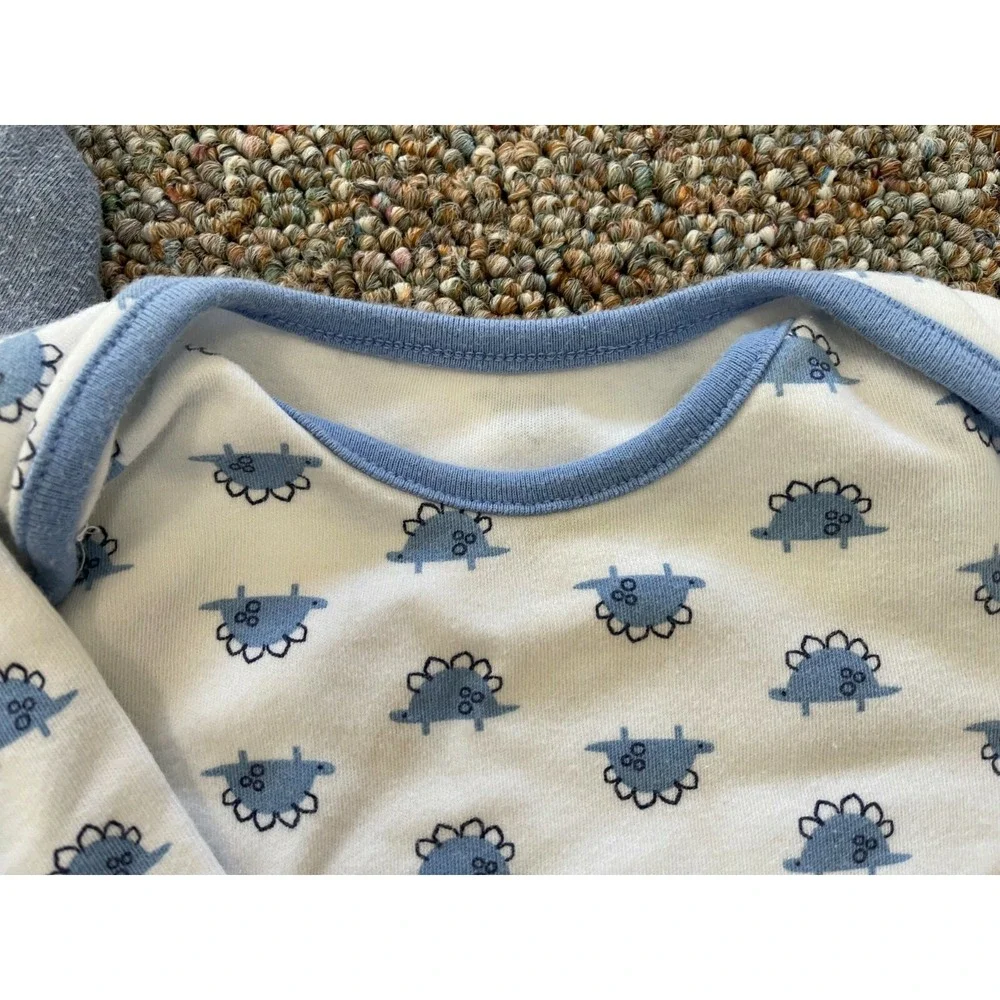 F&F Boys Dinosaur Long-Sleeved Bodysuits Set 12-18M